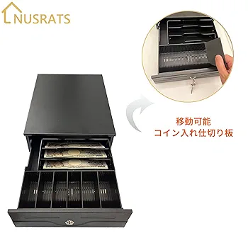 NUSRATS キャッシュドロア 自動＆手動兼用 小型 キャッシュドロアー Amazon | NUSRATS キャッシュドロア 小型 手動式 キャッシュ